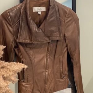 Danier leather jacket in chocolate brown